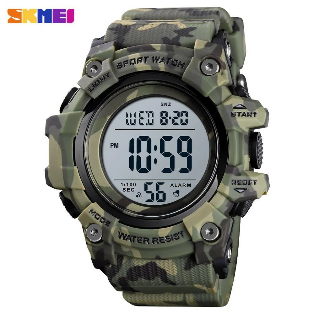 Fashion Men Sport Watch Luxury Watches Stopwatch Countdown Digital Watch 50Bar Waterproof Military Watch Clock For Mens