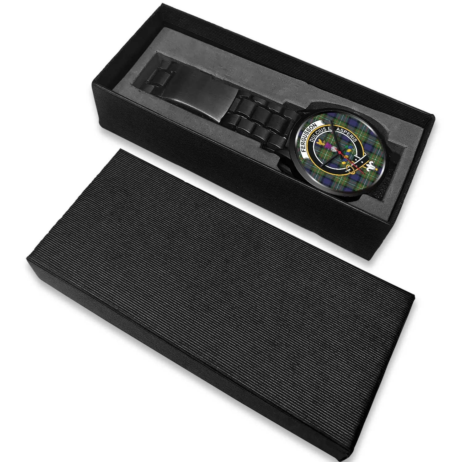 Fergusson Modern Clan Badge Tartan Black Watch