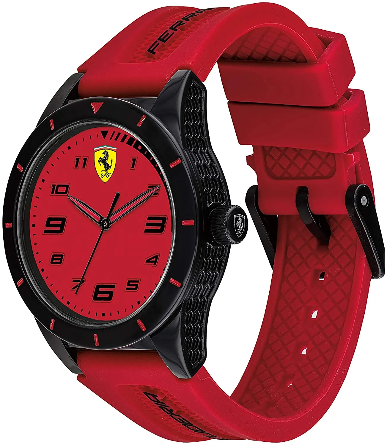 Ferrari Boy's RedRev Silicone Strap Casual Watch