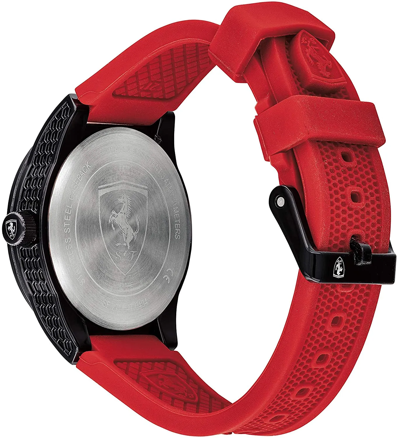 Ferrari Boy's RedRev Silicone Strap Casual Watch