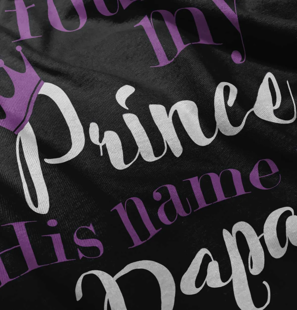 Found My Prince Name Is Papa Infant Baby Bib