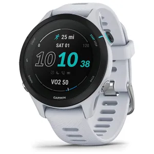 Garmin Forerunner 255S Whitestone Smaller with Music Advanced Insights Long-Lasting Battery GPS Running Smartwatch - 010-02641-23