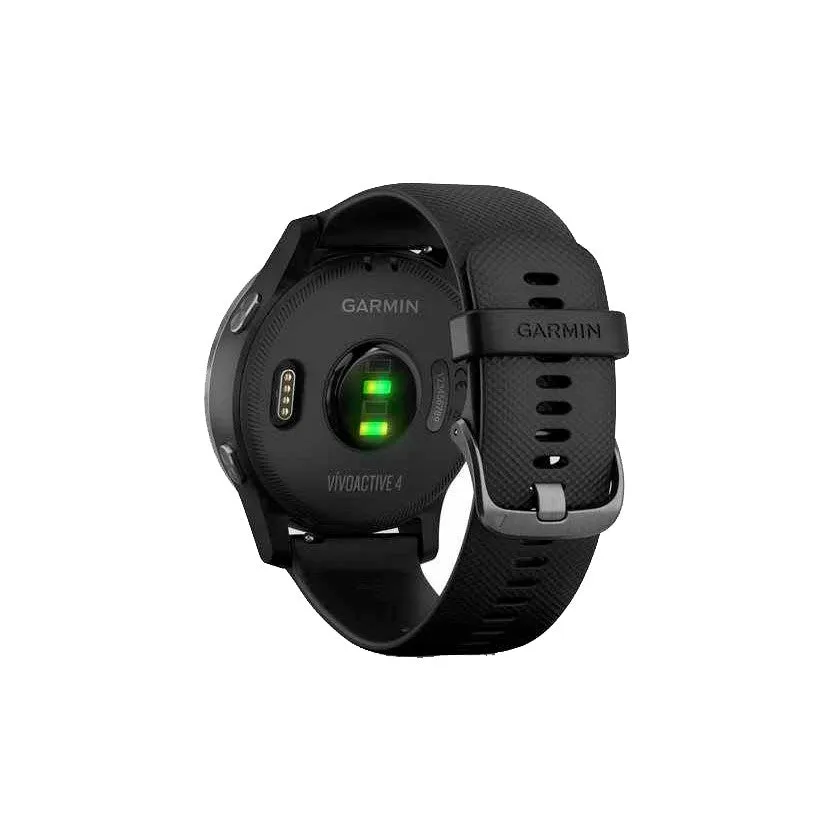 Garmin Vivoactive 4 GPS Fitness Smartwatch, Grey with Black Band