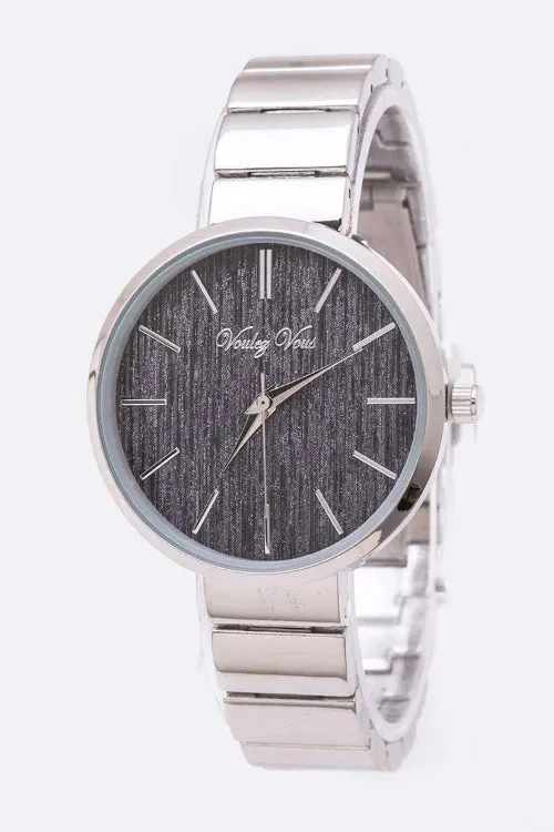 Glitter Dial Classic Bracelet Watch