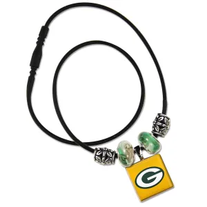 Green Bay Packers LifeTile Necklace with Bead Accents