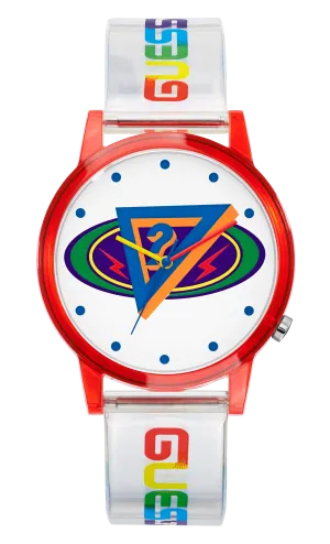 Guess Men White Dial Analog Watch - V1050M1