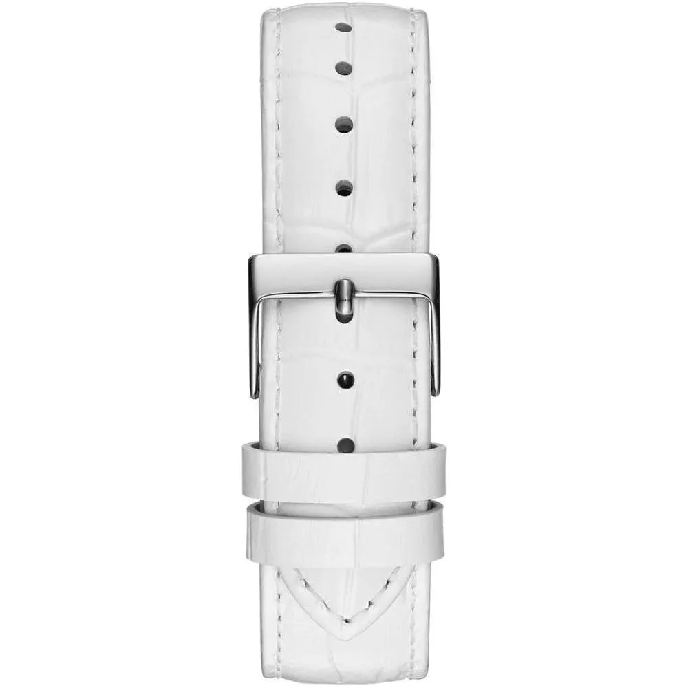 Guess White Leather Watch