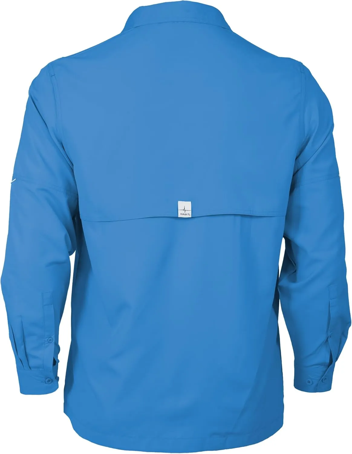 HABIT Men's Fourche Mountain Long Sleeve River Guide Fishing Shirt - UPF 40  UV Protection