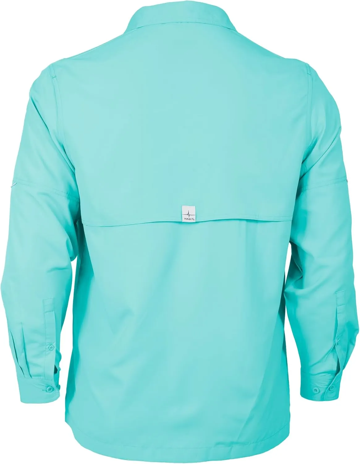 HABIT Men's Fourche Mountain Long Sleeve River Guide Fishing Shirt - UPF 40  UV Protection