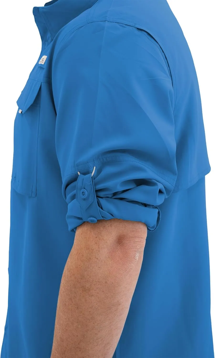 HABIT Men's Fourche Mountain Long Sleeve River Guide Fishing Shirt - UPF 40  UV Protection