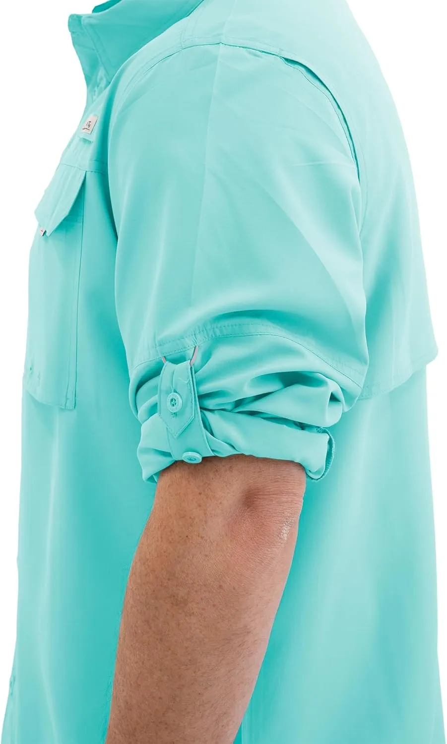 HABIT Men's Fourche Mountain Long Sleeve River Guide Fishing Shirt - UPF 40  UV Protection