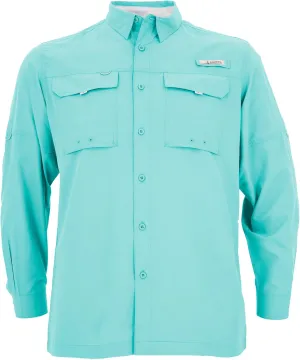 HABIT Men's Fourche Mountain Long Sleeve River Guide Fishing Shirt - UPF 40  UV Protection
