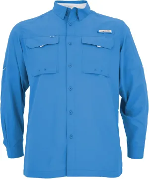 HABIT Men's Fourche Mountain Long Sleeve River Guide Fishing Shirt - UPF 40  UV Protection