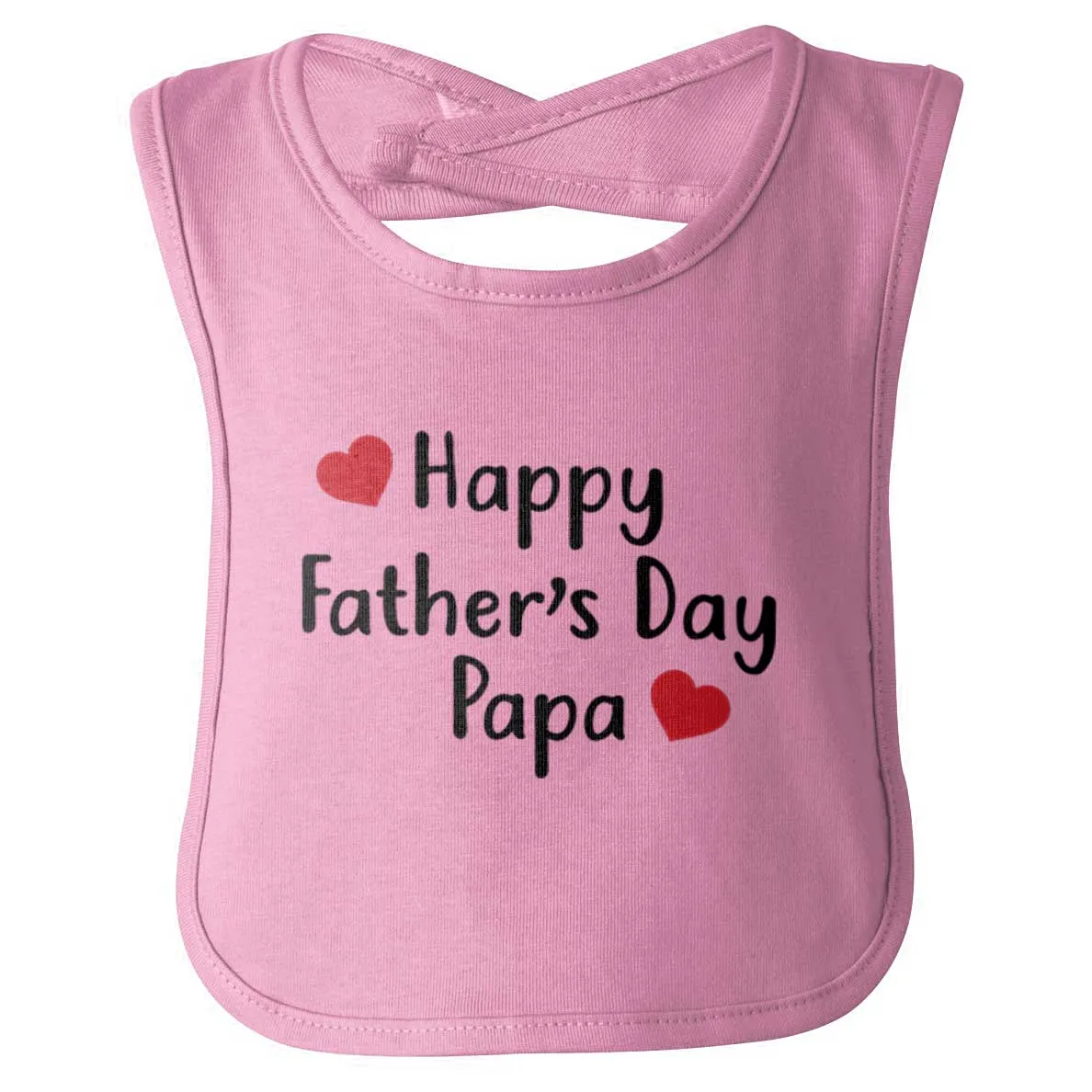 Happy Fathers Day Papa Infant Baby Bib