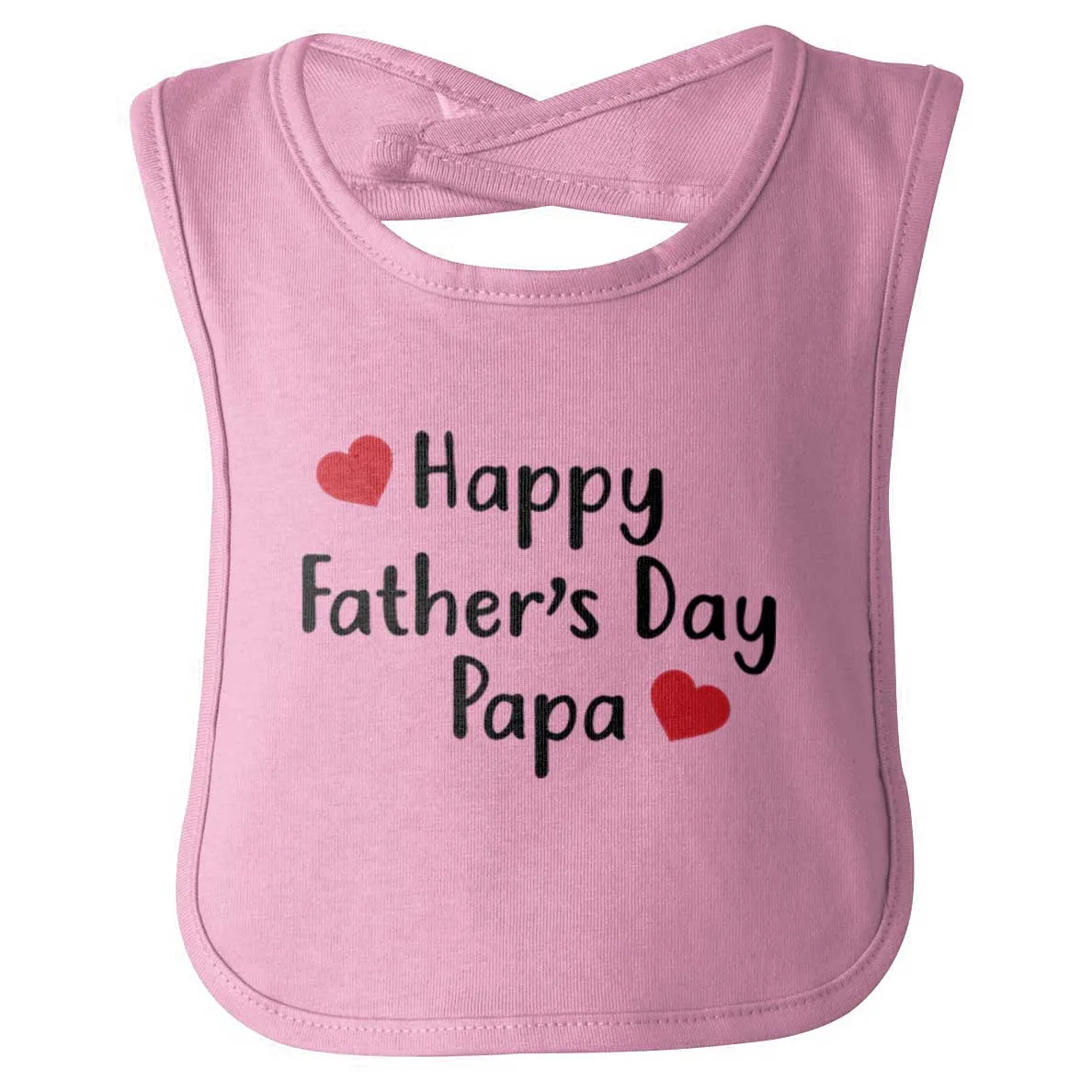 Happy Fathers Day Papa Infant Baby Bib