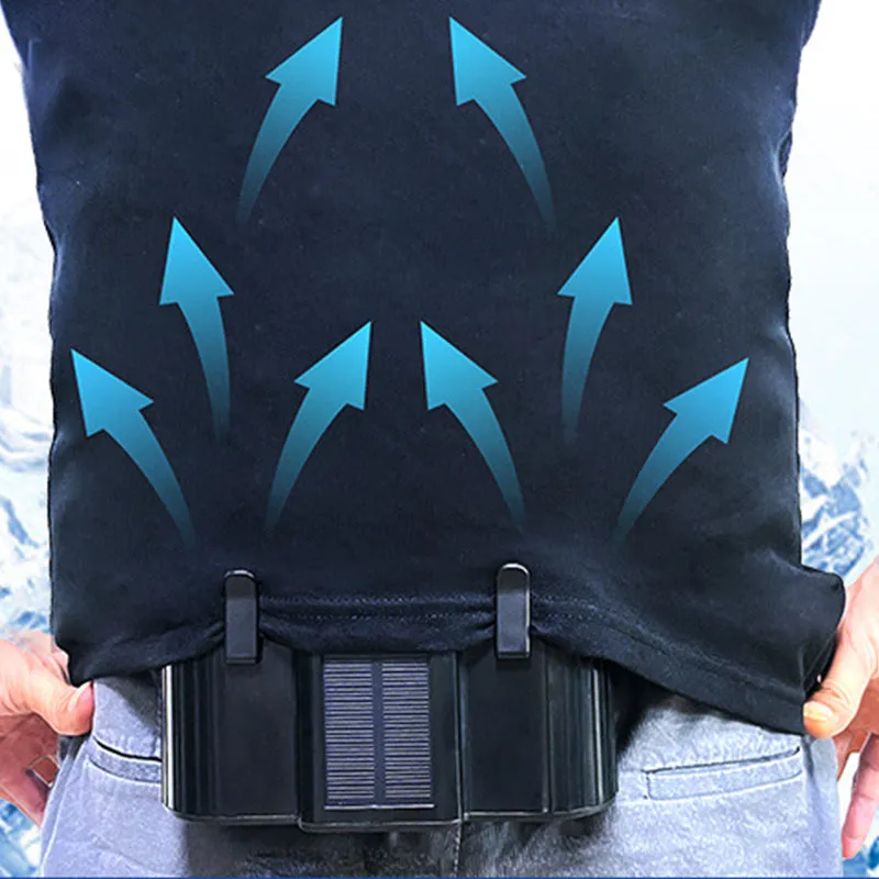 Hot saleSolar-Powered Waist Fan