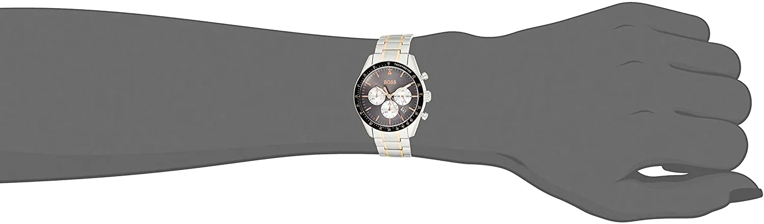 Hugo Boss Mens Chronograph Quartz Watch with Stainless Steel Strap 1513634