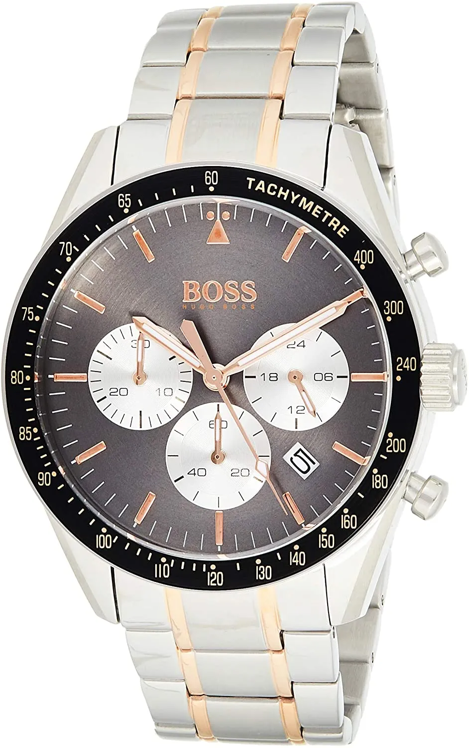Hugo Boss Mens Chronograph Quartz Watch with Stainless Steel Strap 1513634