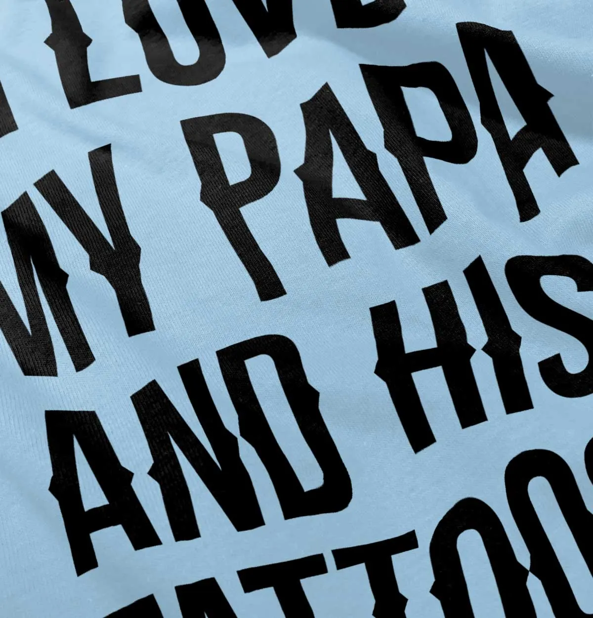 I Love Papa And Tattoos Infant Baby Bib