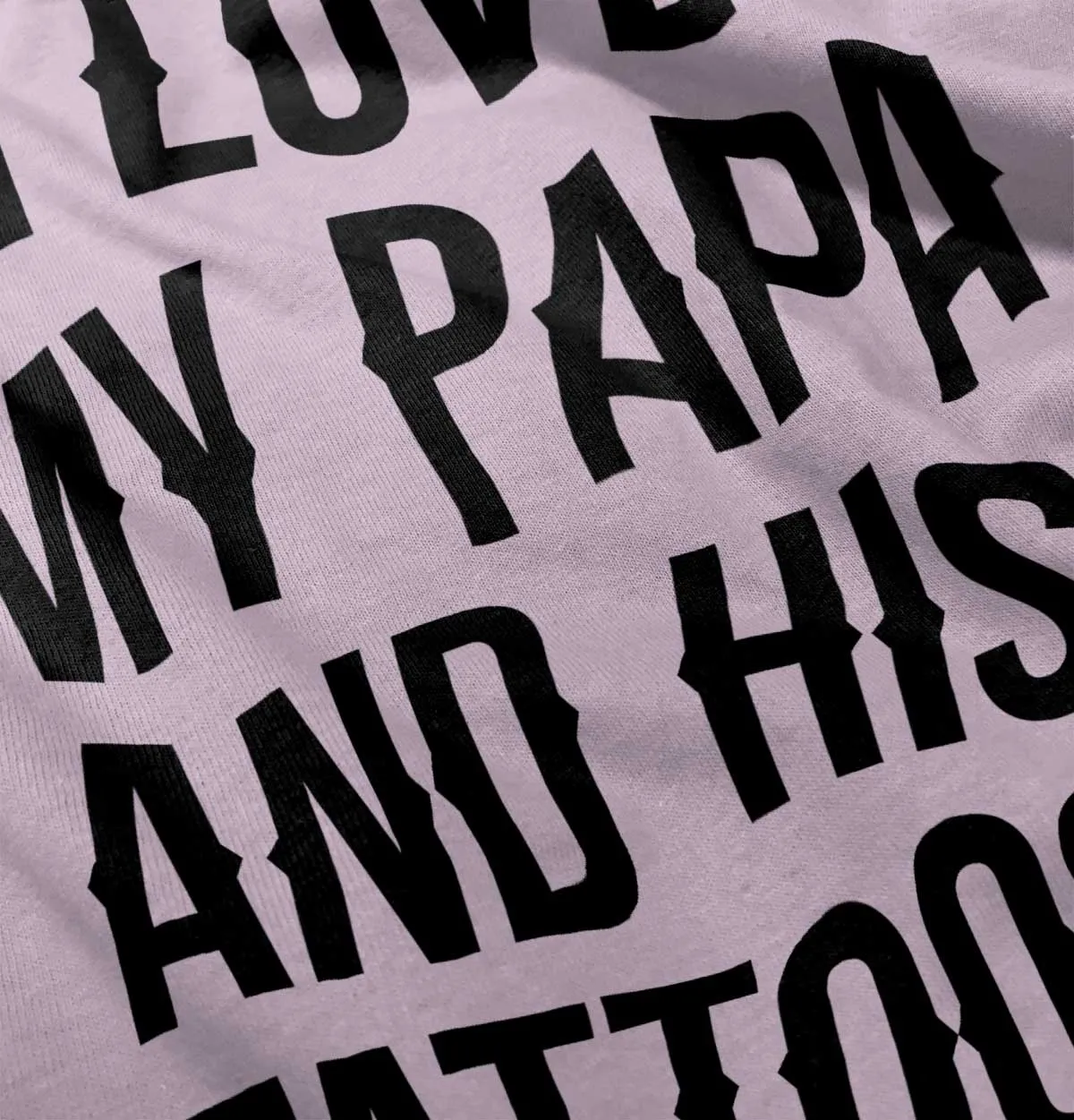 I Love Papa And Tattoos Infant Baby Bib