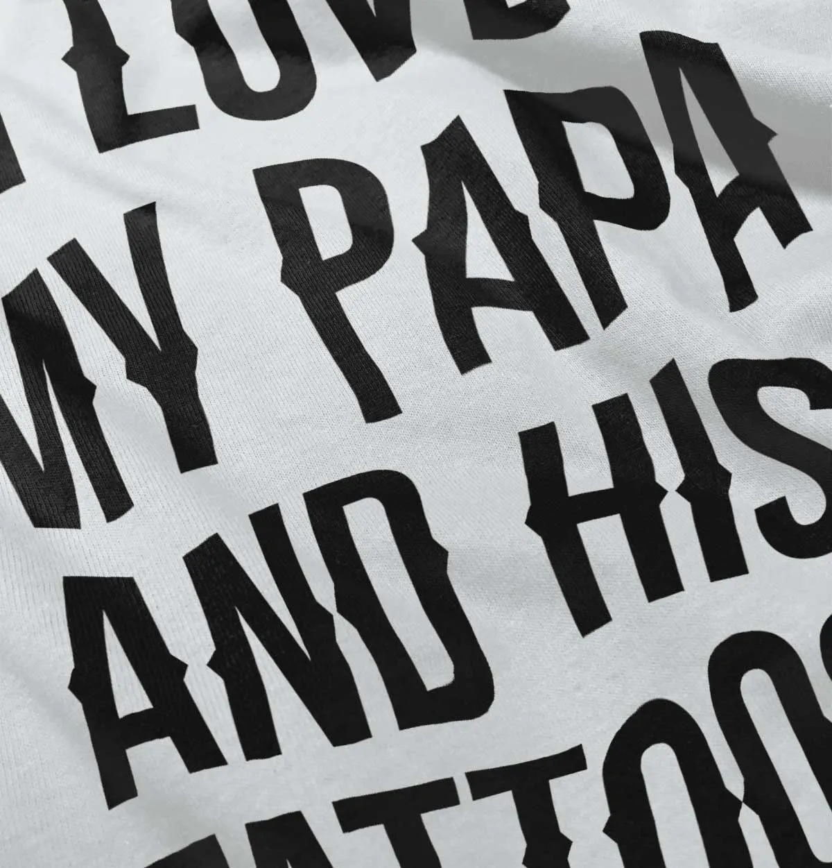 I Love Papa And Tattoos Infant Baby Bib