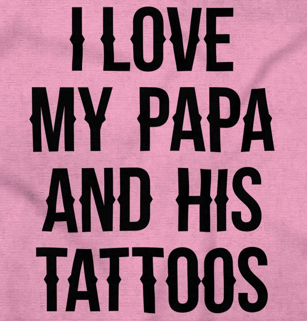 I Love Papa And Tattoos Infant Baby Bib