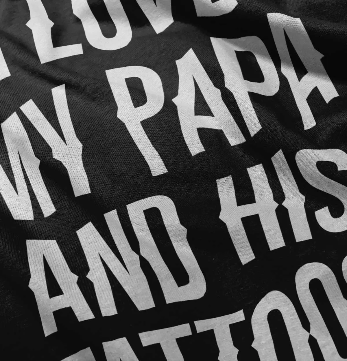I Love Papa And Tattoos Infant Baby Bib