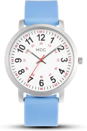 Infantry MDC 5ATM Waterpfoof Nurse Watch for Medical Students,Doctors,Nursing Watches for Women with Second Hand, Military Time, Silicone Band