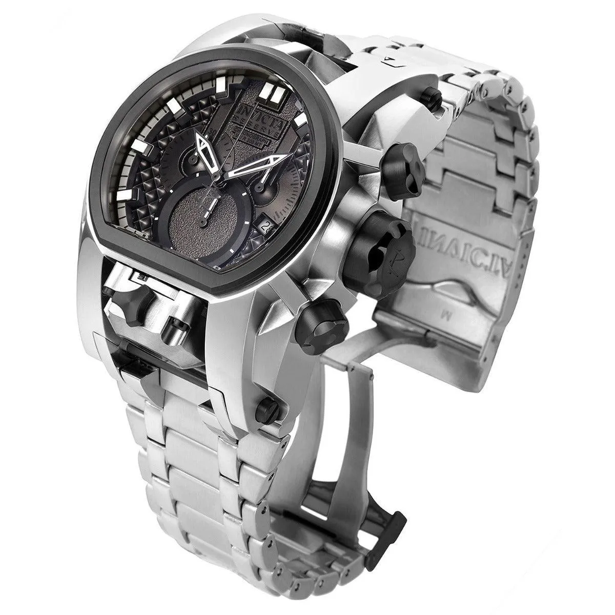 Invicta Reserve 52mm Bolt Zeus Magnum Swiss Movt Quartz Dual Movement 20110