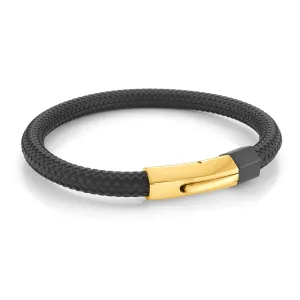Italgem Steel 9MM Rubber Bracelet