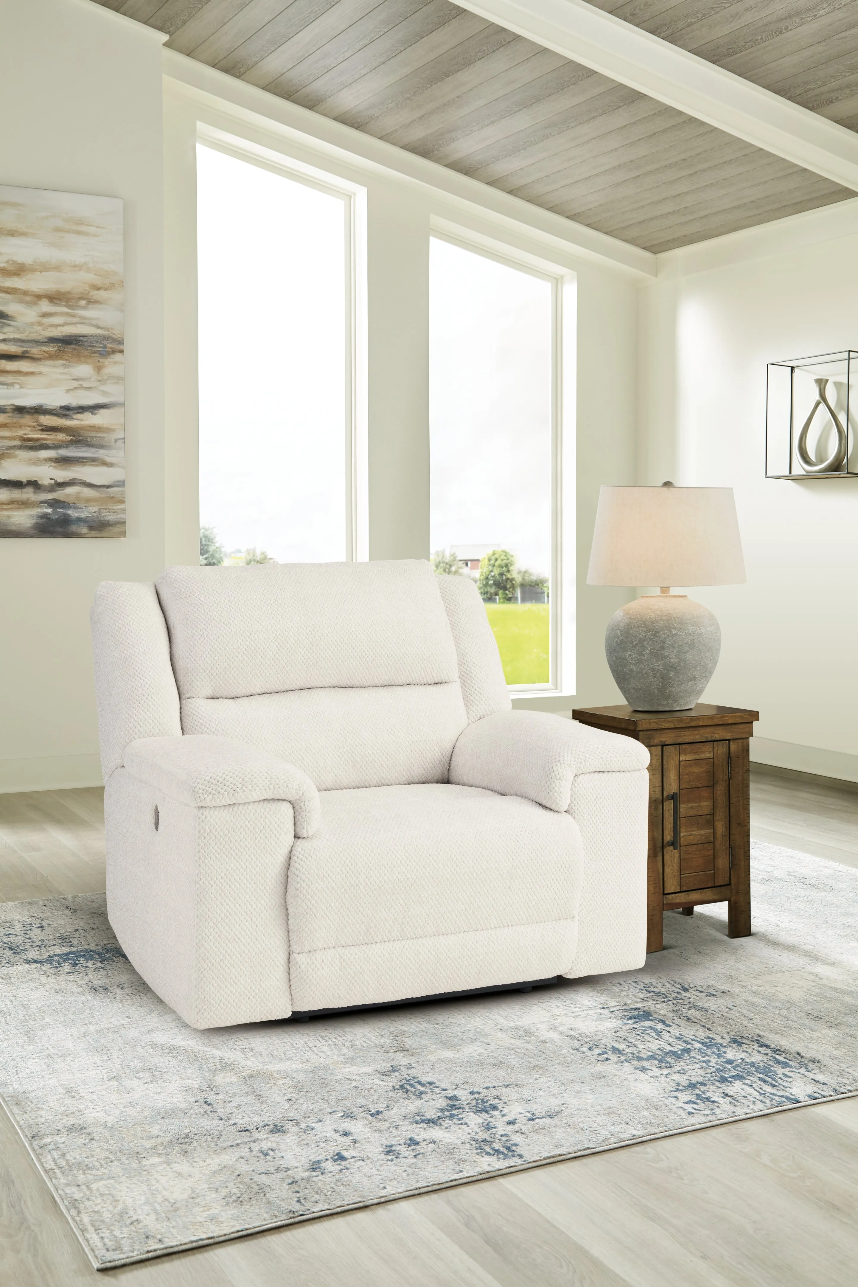 Keensburg 3-Piece Sectional with Recliner in Linen
