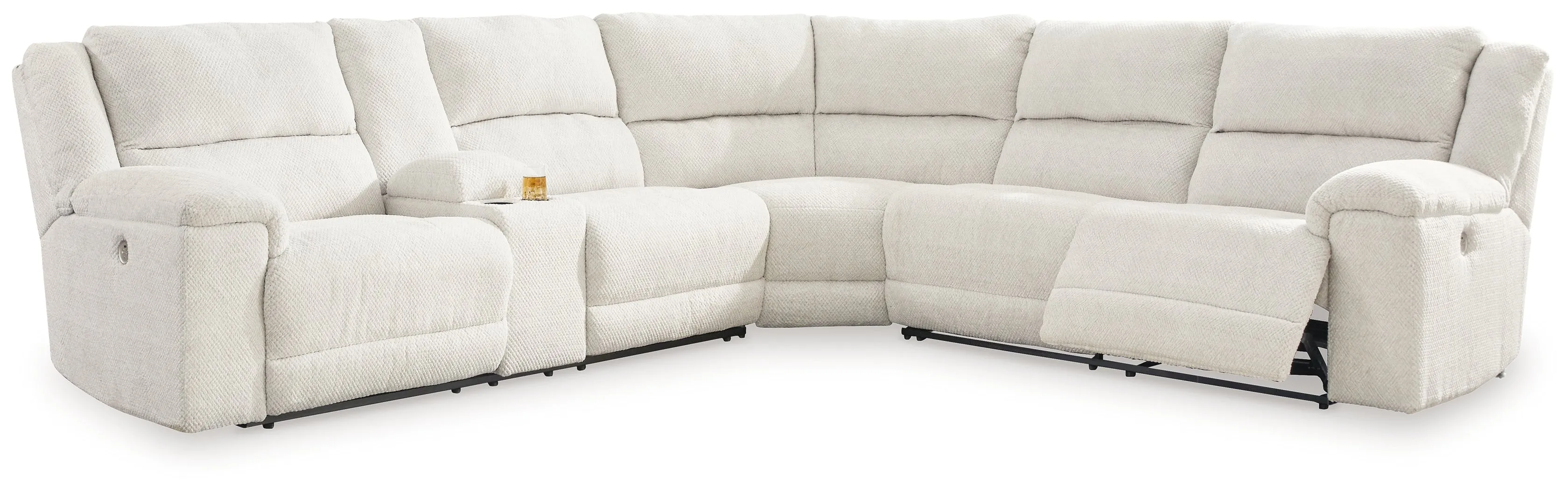 Keensburg 3-Piece Sectional with Recliner in Linen