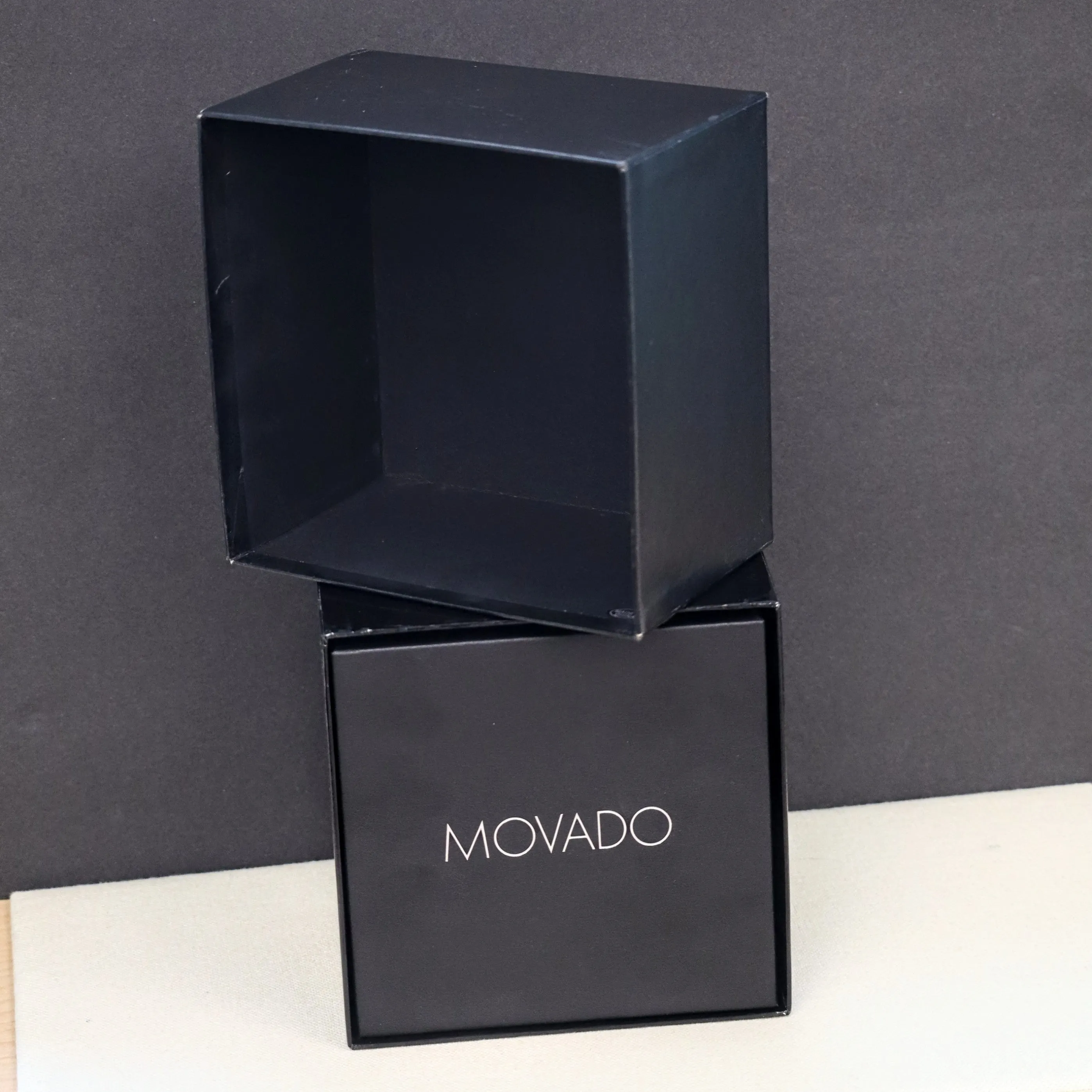 Ladies MOVADO Amorosa Watch Two-Tone Bangle Bracelet Wristwatch Ref. 81 E4 1842 - Double Box & Papers!