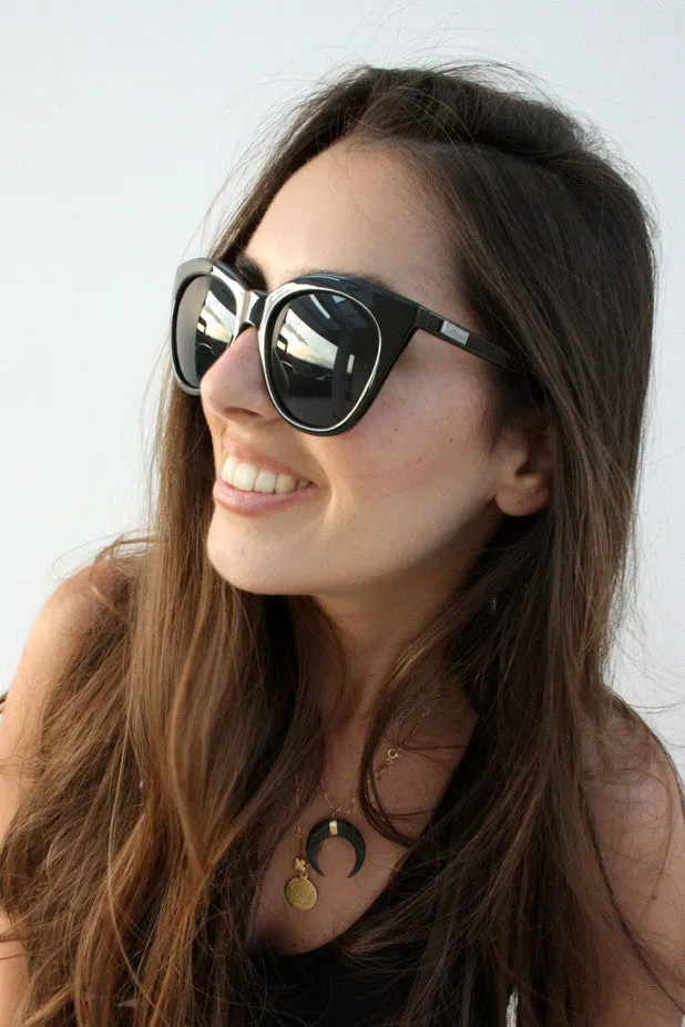 Le Specs Sunglasses - Halfmoon Magic Black