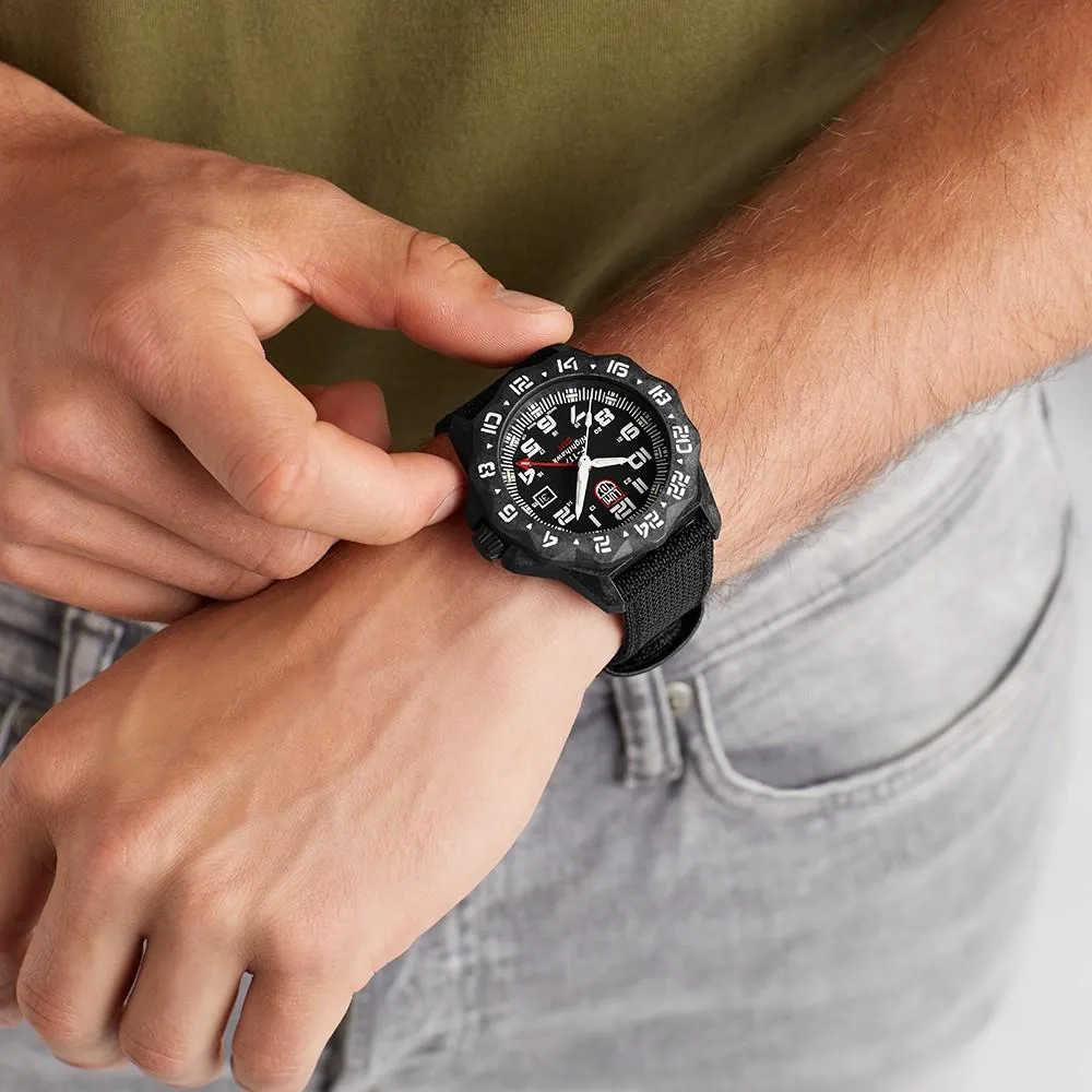 Luminox Men's F-117 Nighthawk 6440 Series Black Kevlar Strap Black Analog Dial Quartz Watch - XA.6441