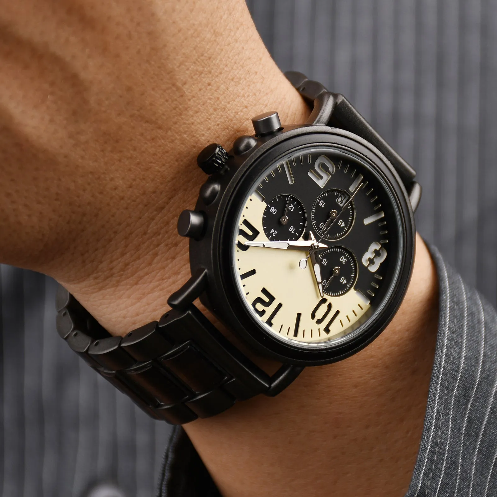Magellan - Gun Steel & Ebony Chronograph
