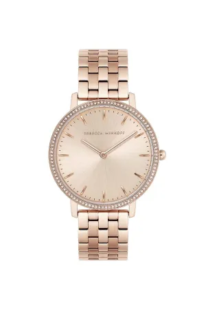 Major Carnation Gold Tone Bracelet Watch, 35MM