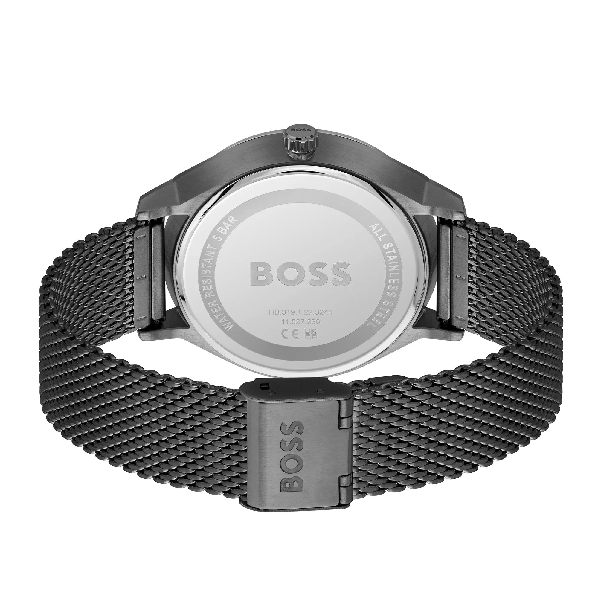Mens BOSS Black Tyler Mesh Watch