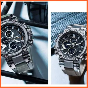 Mens Sports Watches Digital Chronograph Watch | Mens Led Chronometre Display Wristwatches