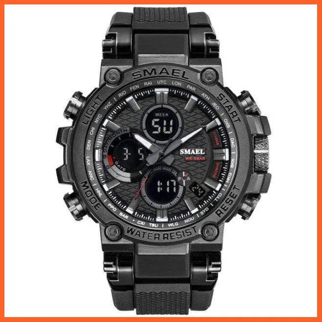 Mens Sports Watches Digital Chronograph Watch | Mens Led Chronometre Display Wristwatches
