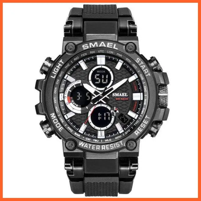 Mens Sports Watches Digital Chronograph Watch | Mens Led Chronometre Display Wristwatches