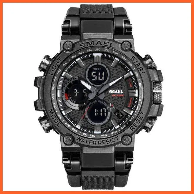Mens Sports Watches Digital Chronograph Watch | Mens Led Chronometre Display Wristwatches