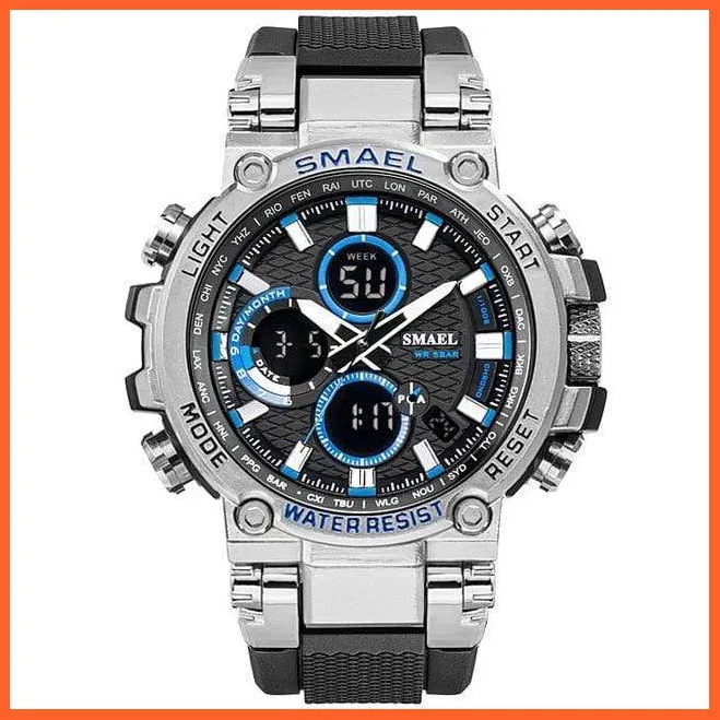 Mens Sports Watches Digital Chronograph Watch | Mens Led Chronometre Display Wristwatches
