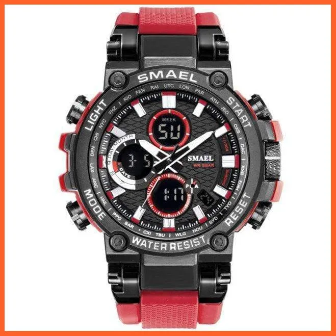Mens Sports Watches Digital Chronograph Watch | Mens Led Chronometre Display Wristwatches