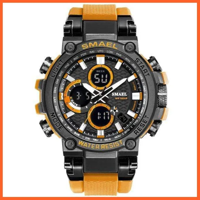 Mens Sports Watches Digital Chronograph Watch | Mens Led Chronometre Display Wristwatches