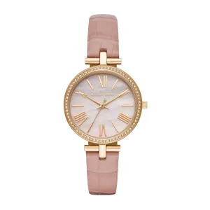 Michael Kors Maci Blush Leather Watch MR2790