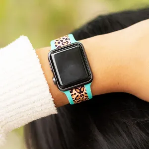 Mint Leopard Watch Band