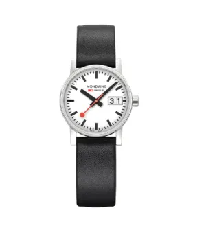Mondaine EVO2 Black Vegan Grape Leather, 30mm