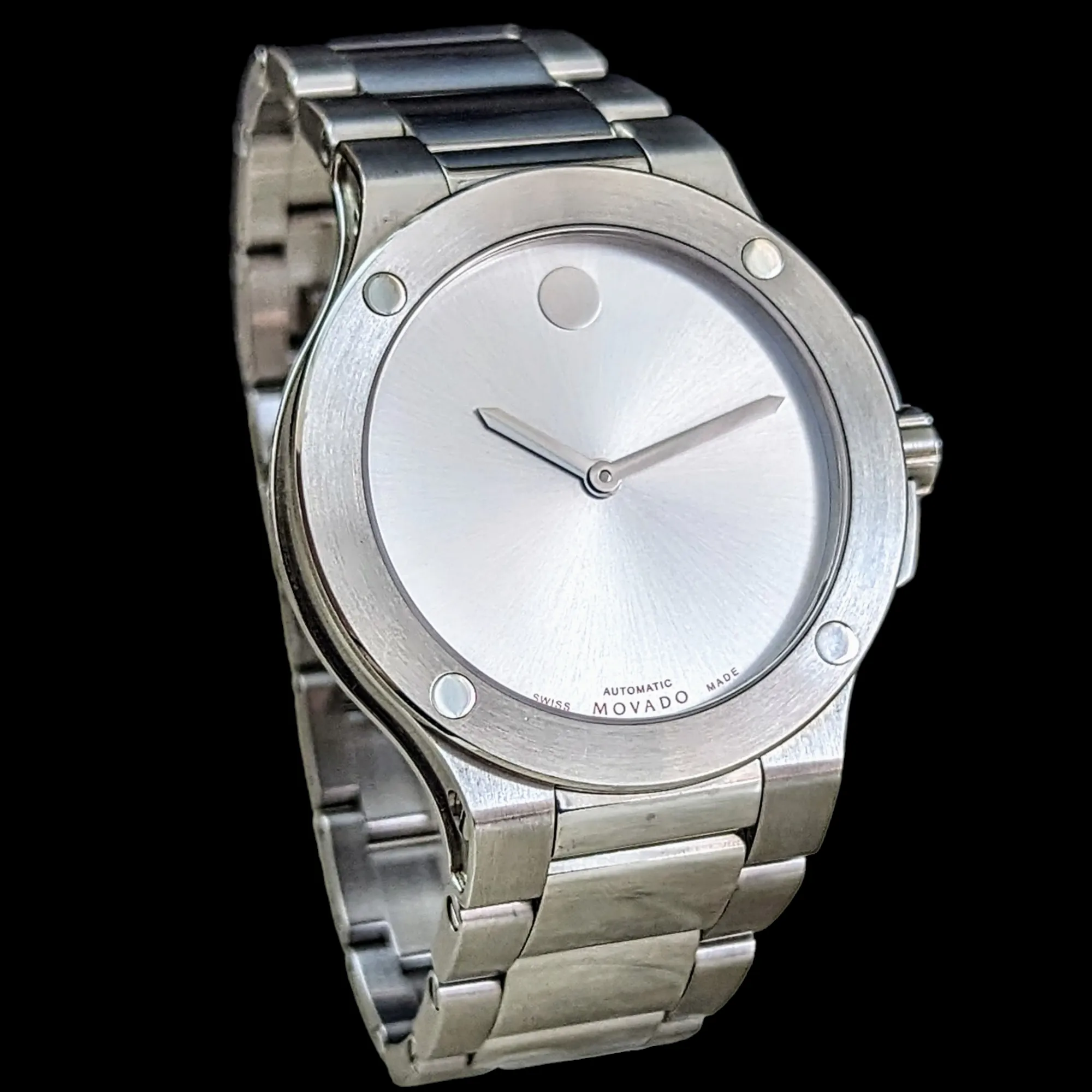 MOVADO SE Extreme Automatic Wristwatch Display Back Swiss Cal Sellita SW 200-1