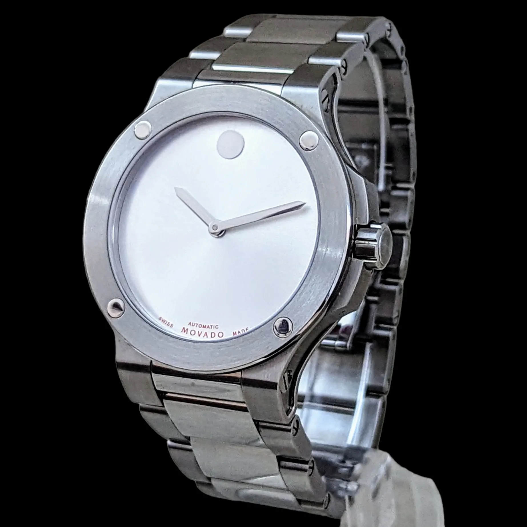 MOVADO SE Extreme Automatic Wristwatch Display Back Swiss Cal Sellita SW 200-1